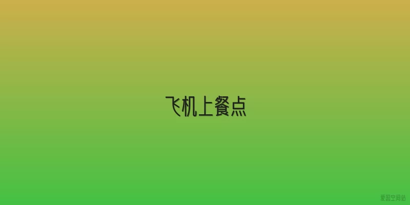 飞机上餐点
