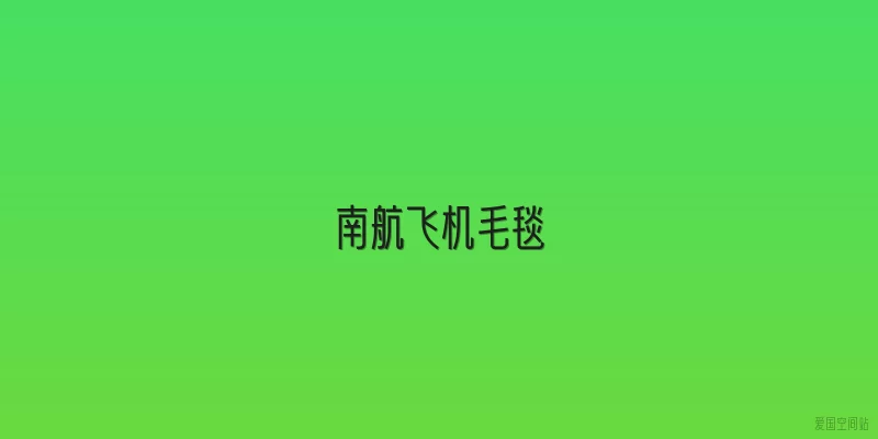 南航飞机毛毯
