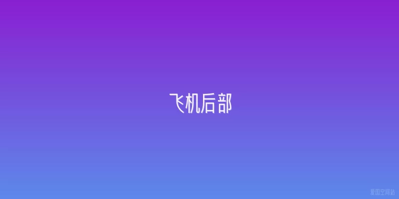 飞机后部