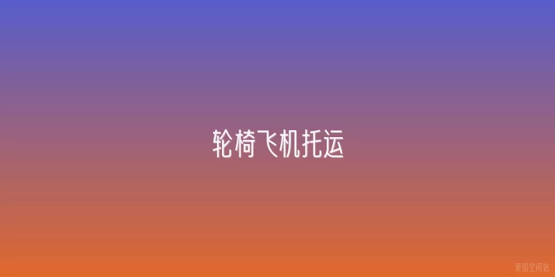 轮椅飞机托运