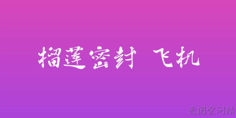 榴莲密封 飞机