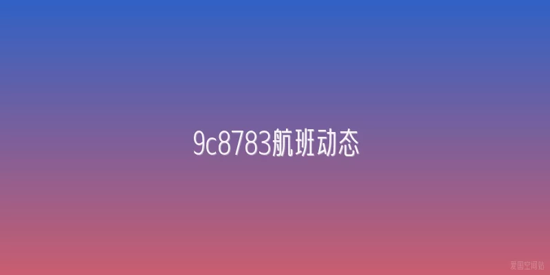 9c8783航班动态