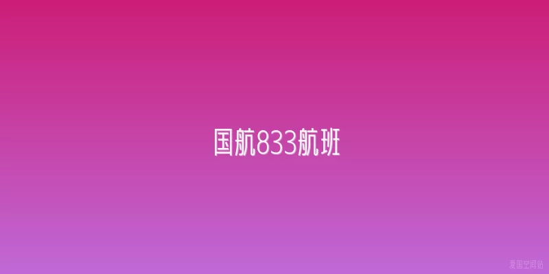 国航833航班
