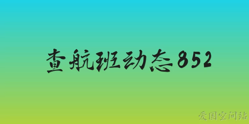 查航班动态852