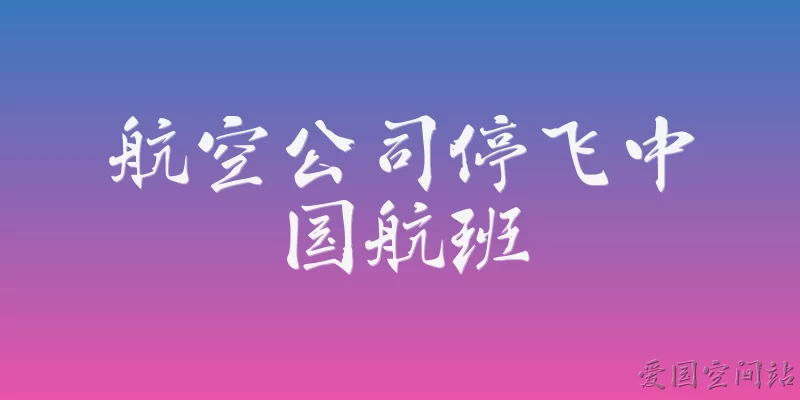 航空公司停飞中国航班