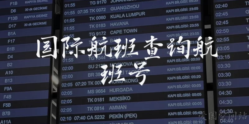 国际航班查询航班号