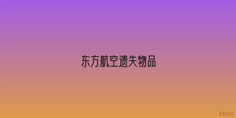 东方航空遗失物品