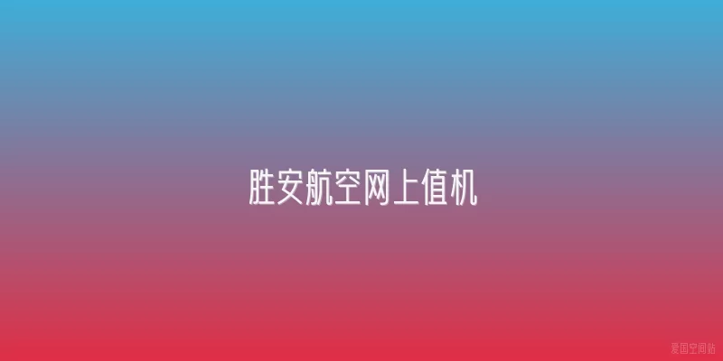 胜安航空网上值机