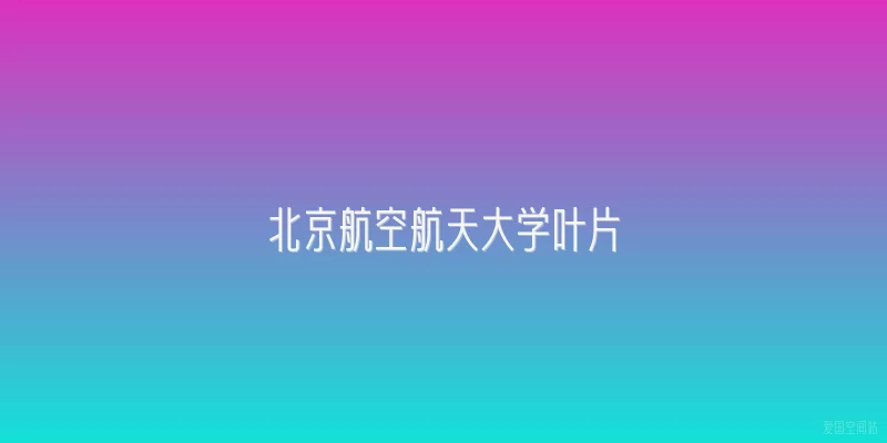 北京航空航天大学叶片