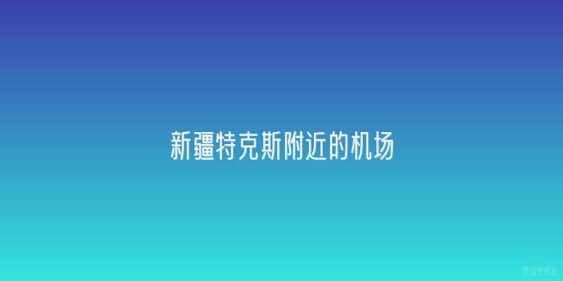 新疆特克斯附近的机场