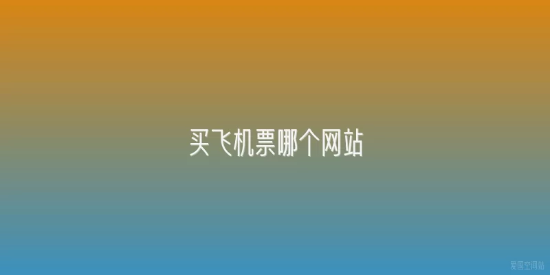 买飞机票哪个网站