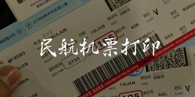 Civil Aviation Ticket Printing