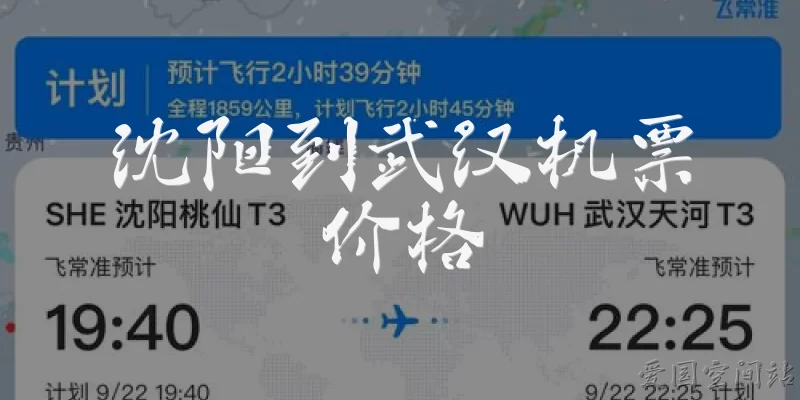 沈阳到武汉机票价格