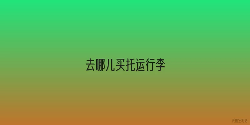 去哪儿买托运行李