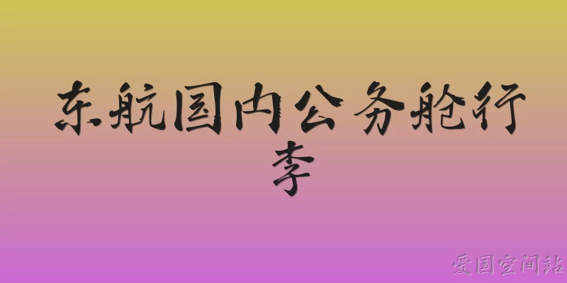 东航国内公务舱行李