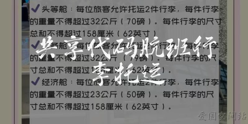 共享代码肮班行李托运