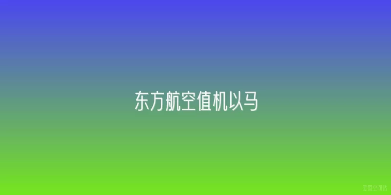 东方航空值机以马