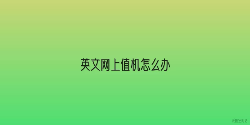 英文网上值机怎么办
