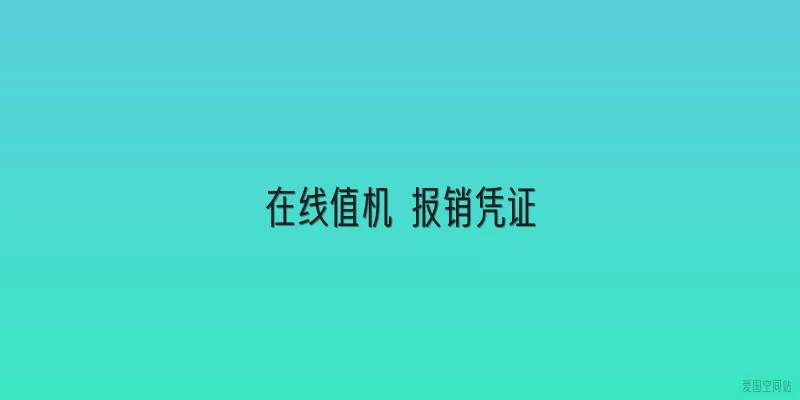 在线值机 报销凭证