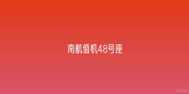 南航值机48号座