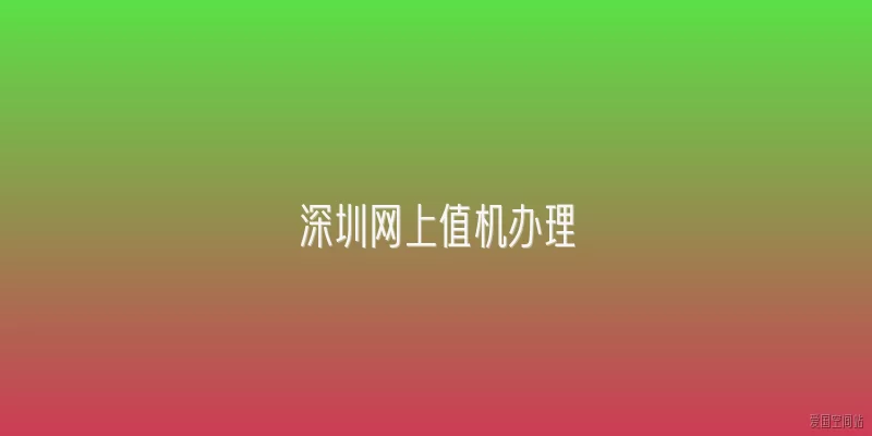 深圳网上值机办理