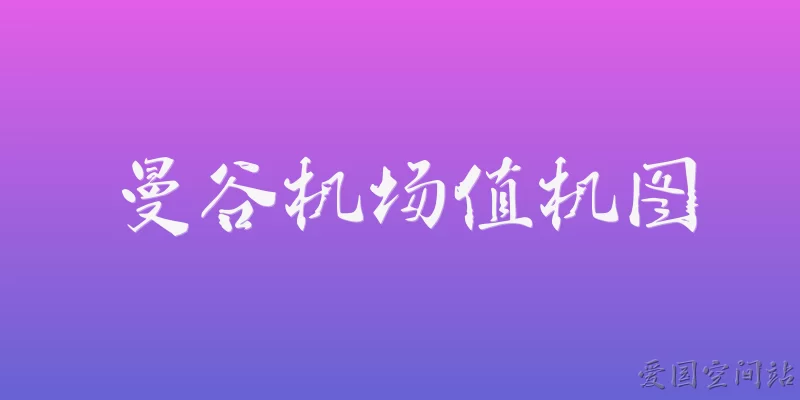 曼谷机场值机图